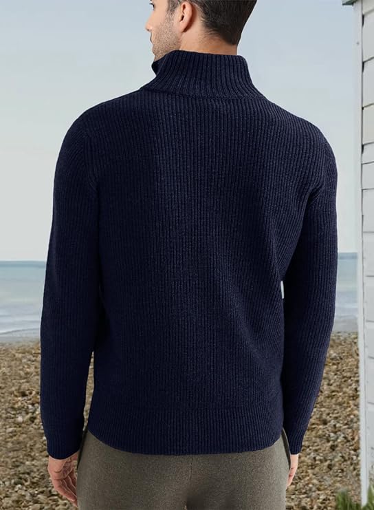 Stylischer zipper-pullover für herren (italienisches Design)