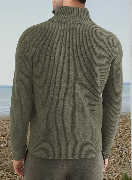 Stylischer zipper-pullover für herren (italienisches Design)