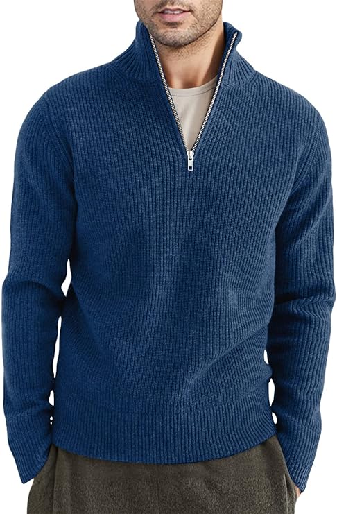 Stylischer zipper-pullover für herren (italienisches Design)