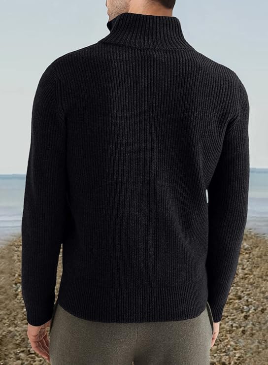 Stylischer zipper-pullover für herren (italienisches Design)