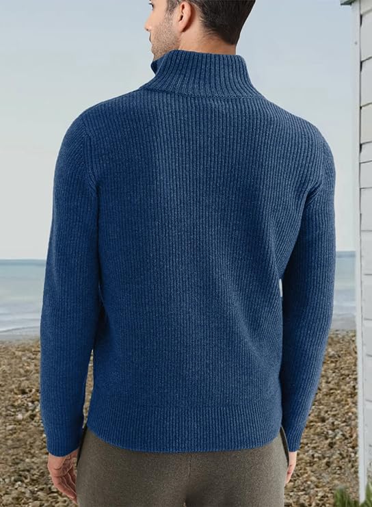 Stylischer zipper-pullover für herren (italienisches Design)