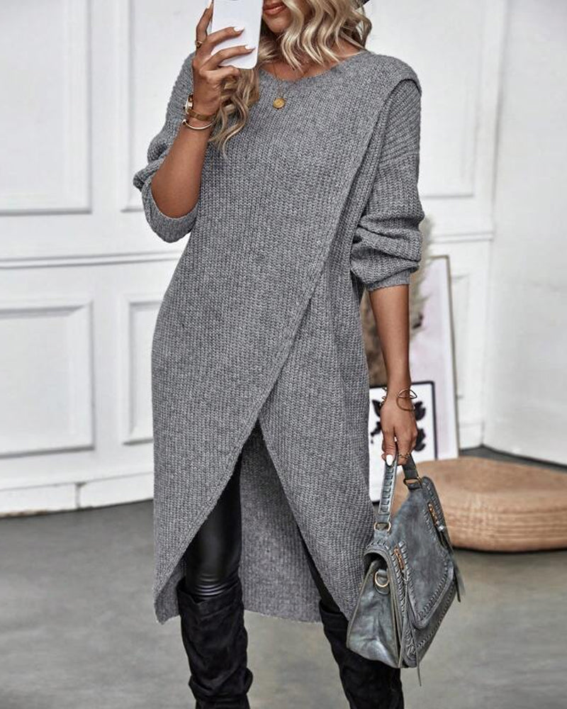 LEILAH - Eleganter Langer Pullover