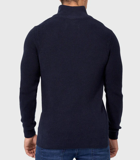 TOMMY - Stylischer Zipper-Pullover für Herren (italienisches Design)