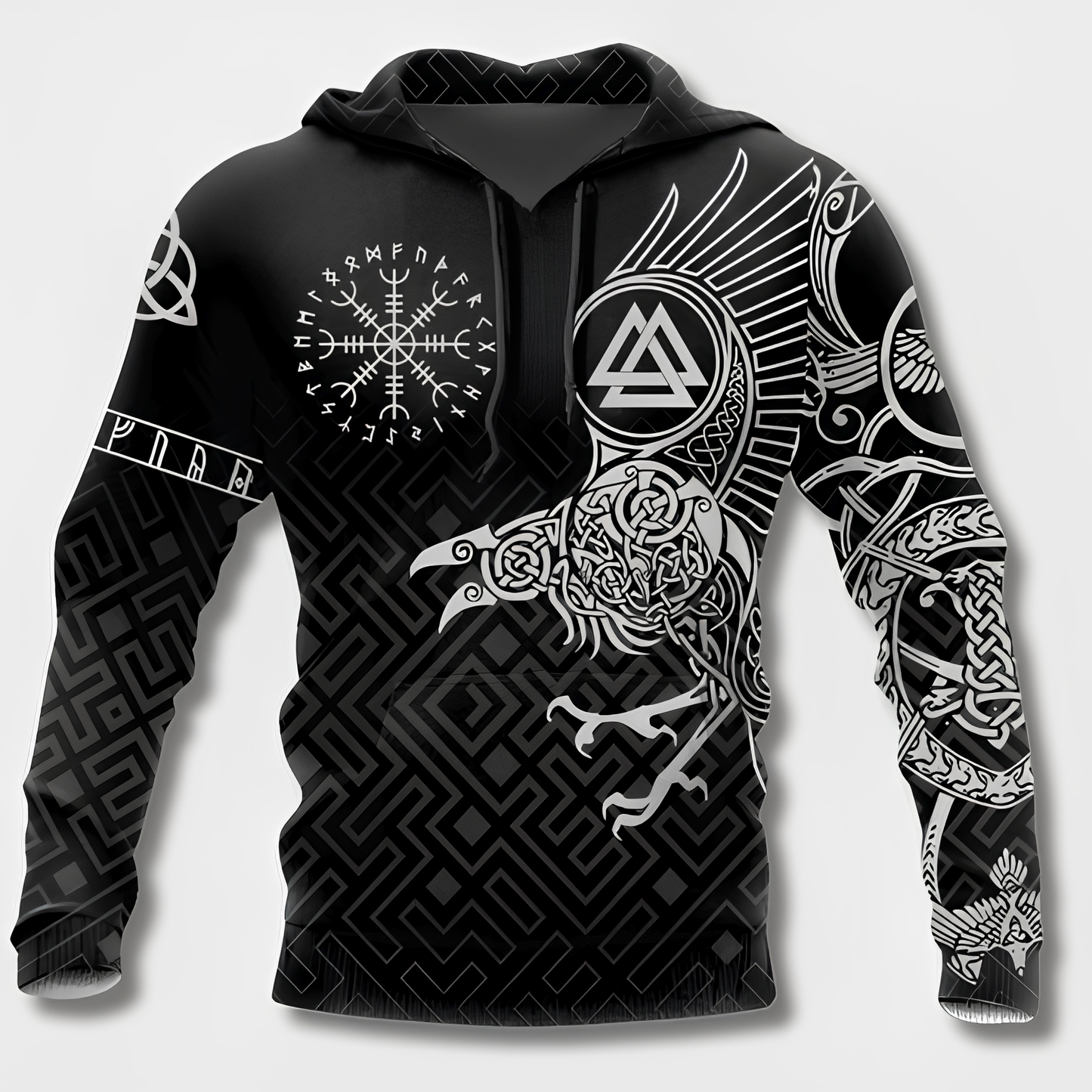 Warrior - Wikinger-Kapuzenpulli