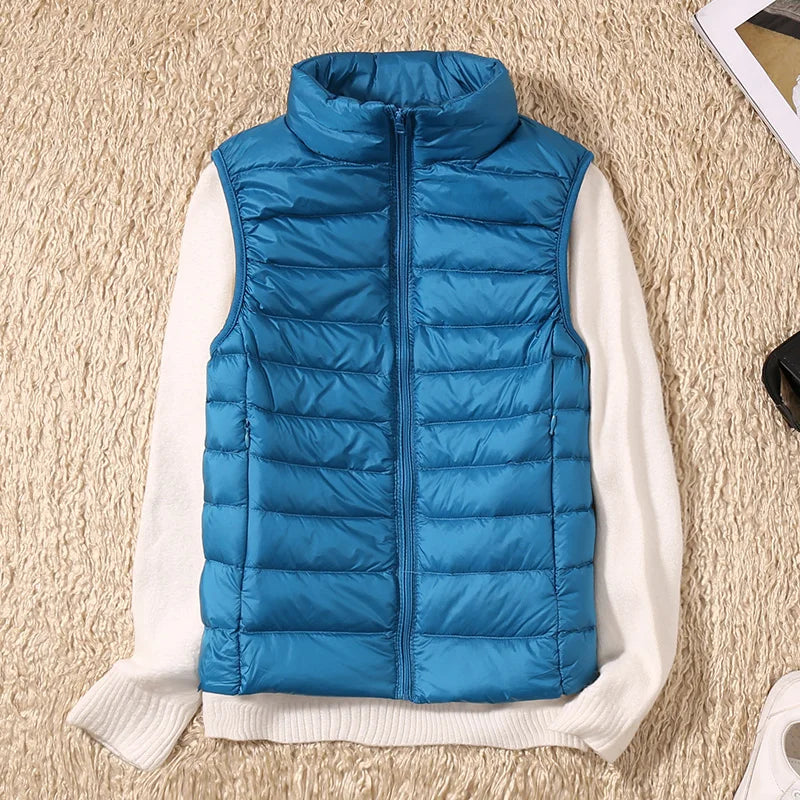 Alexis - Ärmelloser ultraleichter Bodywarmer mit Daunen