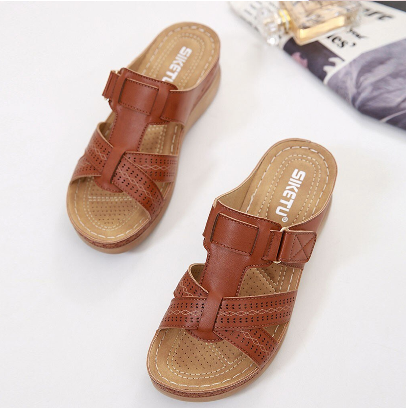 EASYWALK - Bequeme Orthopädische Sandalen mit extra weicher Sohle für weniger Fußschmerzen und mehr Körperbalance