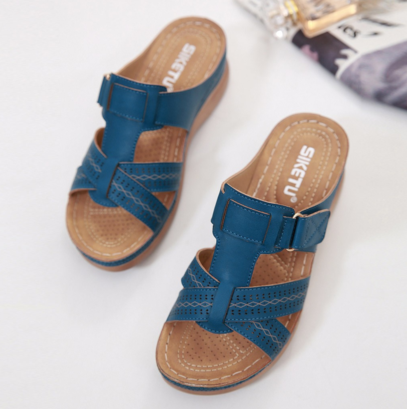 EASYWALK - Bequeme Orthopädische Sandalen mit extra weicher Sohle für weniger Fußschmerzen und mehr Körperbalance
