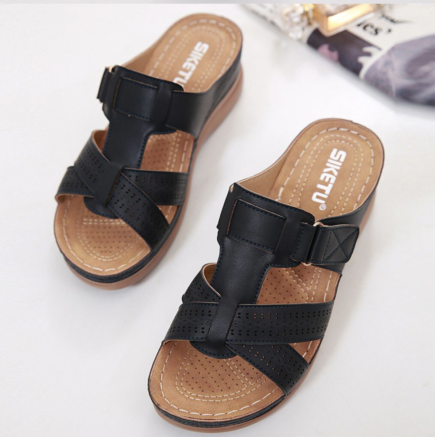 EASYWALK - Bequeme Orthopädische Sandalen mit extra weicher Sohle für weniger Fußschmerzen und mehr Körperbalance