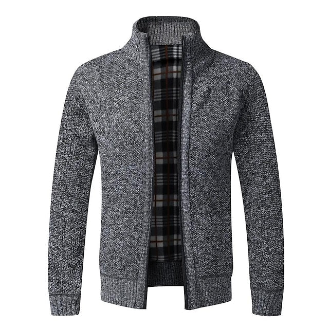 Tom Polo - Stylischer Zipper-Strickpullover für Herren (italienisches Design)