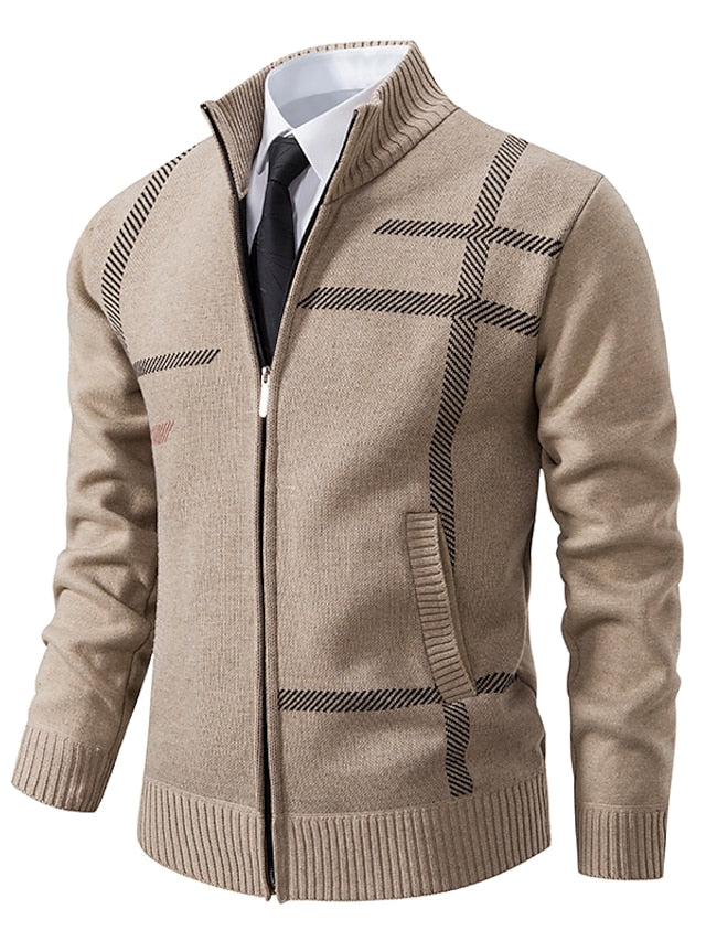 Tom Polo - Stylischer Zipper-Pullover für Herren (italienisches Design)