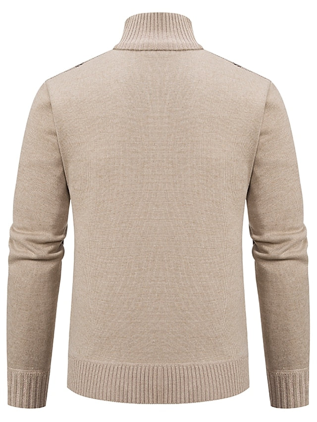 Tom Polo - Stylischer Zipper-Pullover für Herren (italienisches Design)