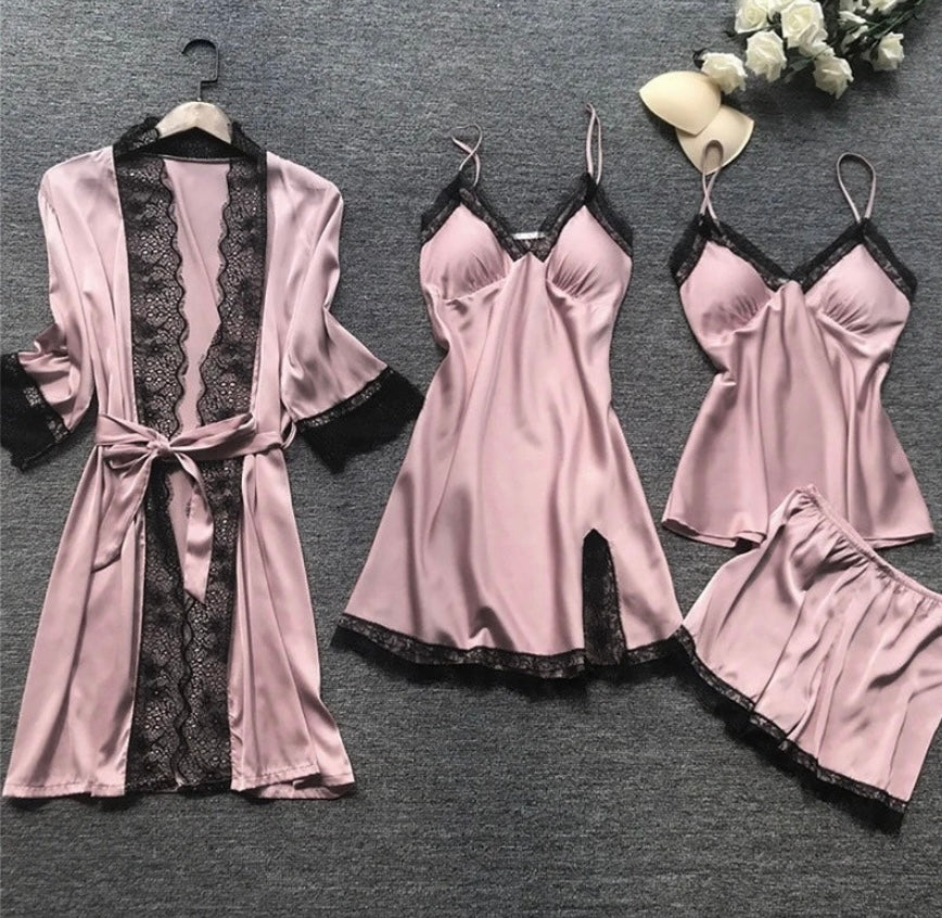 BRITT - Elegantes Satin-Pyjama-Set