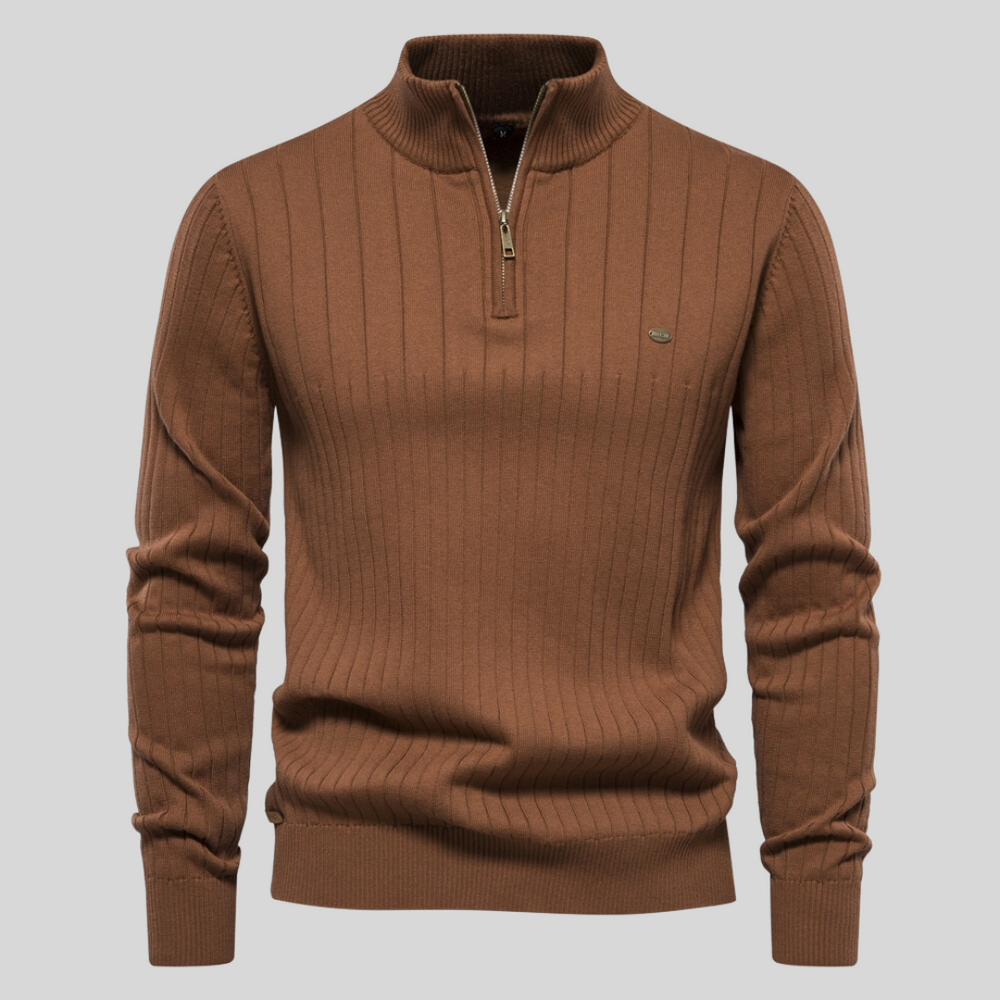 Aiopeson - Modischer Pullover mit Reißverschluss