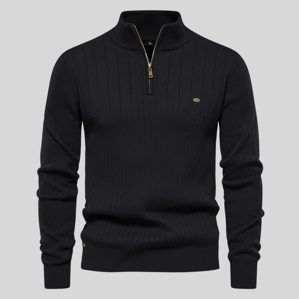 Aiopeson - Modischer Pullover mit Reißverschluss