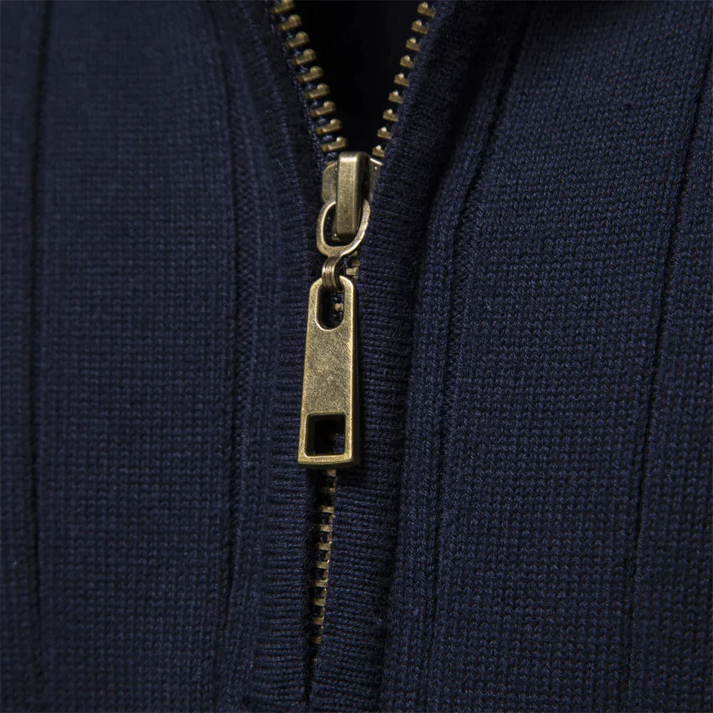 Aiopeson - Modischer Pullover mit Reißverschluss