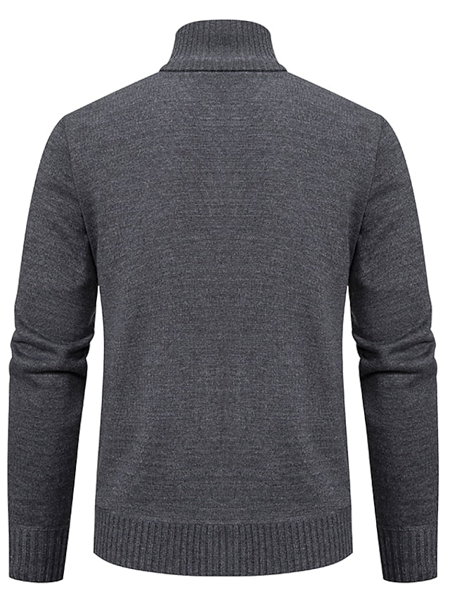 Tom Polo - Stylischer Zipper-Pullover für Herren (italienisches Design)