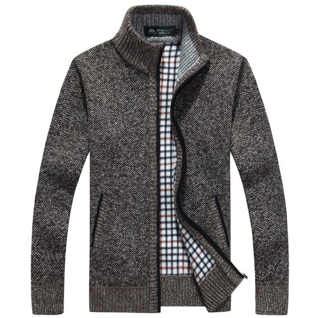 LUKEN - Superdicke, mit Vlies gefütterte Strickjacke