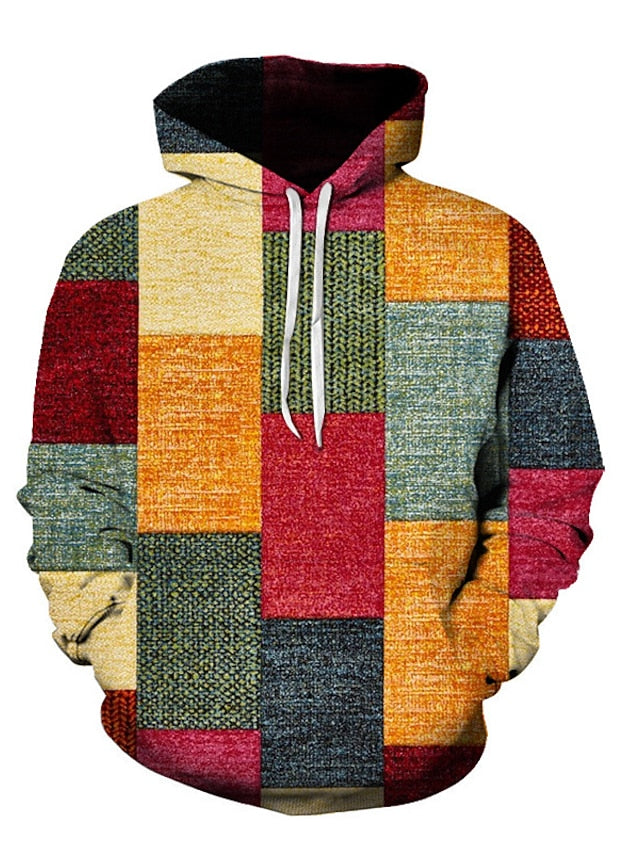 MILL - Stylischer Winter-Hoodie aus Baumwolle mit Karomuster