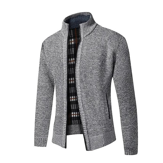 Tom Polo - Stylischer Zipper-Strickpullover für Herren (italienisches Design)