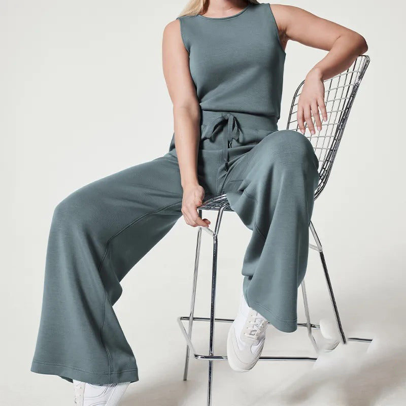 Desiree - Ärmelloser fester Jumpsuit