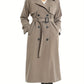 Damen-Trenchcoat mit zweireihigem Verschluss