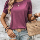 Bordeaux Rüschen-Shirt - Marie
