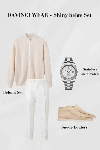 Amelia München™ - Shiny beige Set
