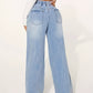 Blaue Palazzo-Jeans - Vanessa