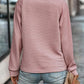 Sharla - Einfarbiges Pullover-Top mit V-Ausschnitt