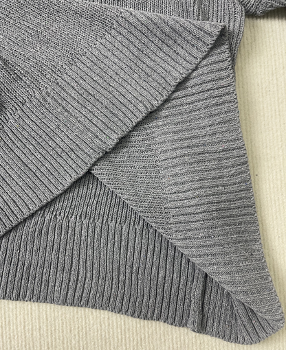 Monci® - Grauer einfarbiger Kapuzenpullover