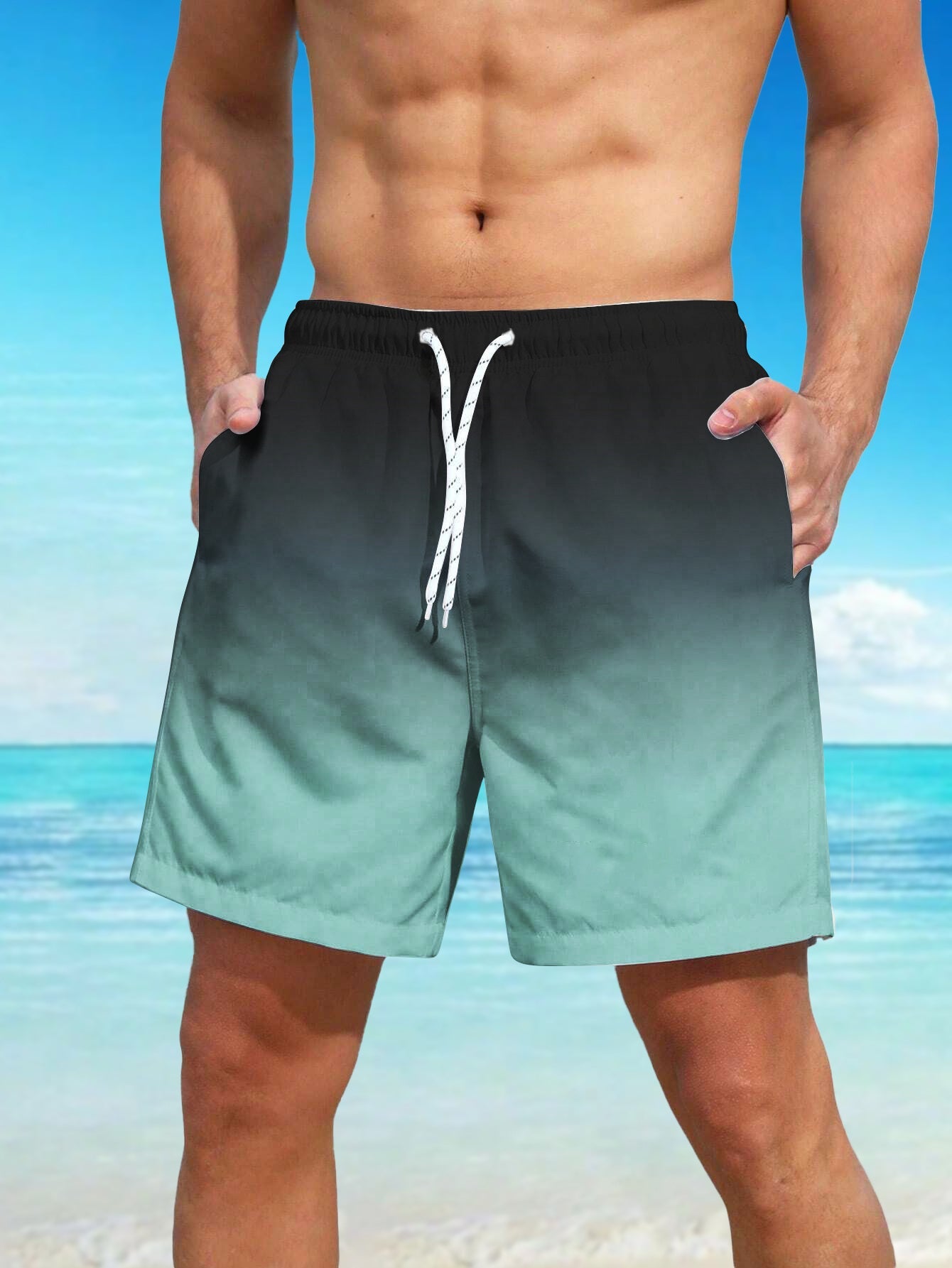 Gradient-Shorts mit Taschen - Ben