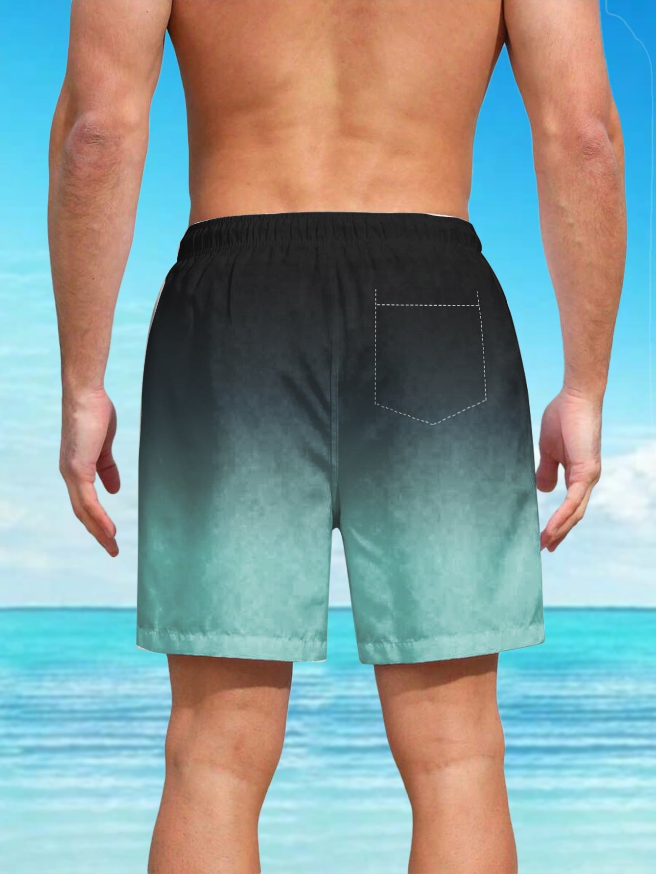 Gradient-Shorts mit Taschen - Ben