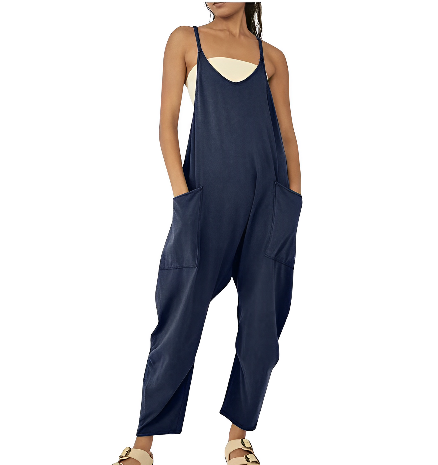 Alexa® - Damen Jumpsuit Weites Bein Strampler