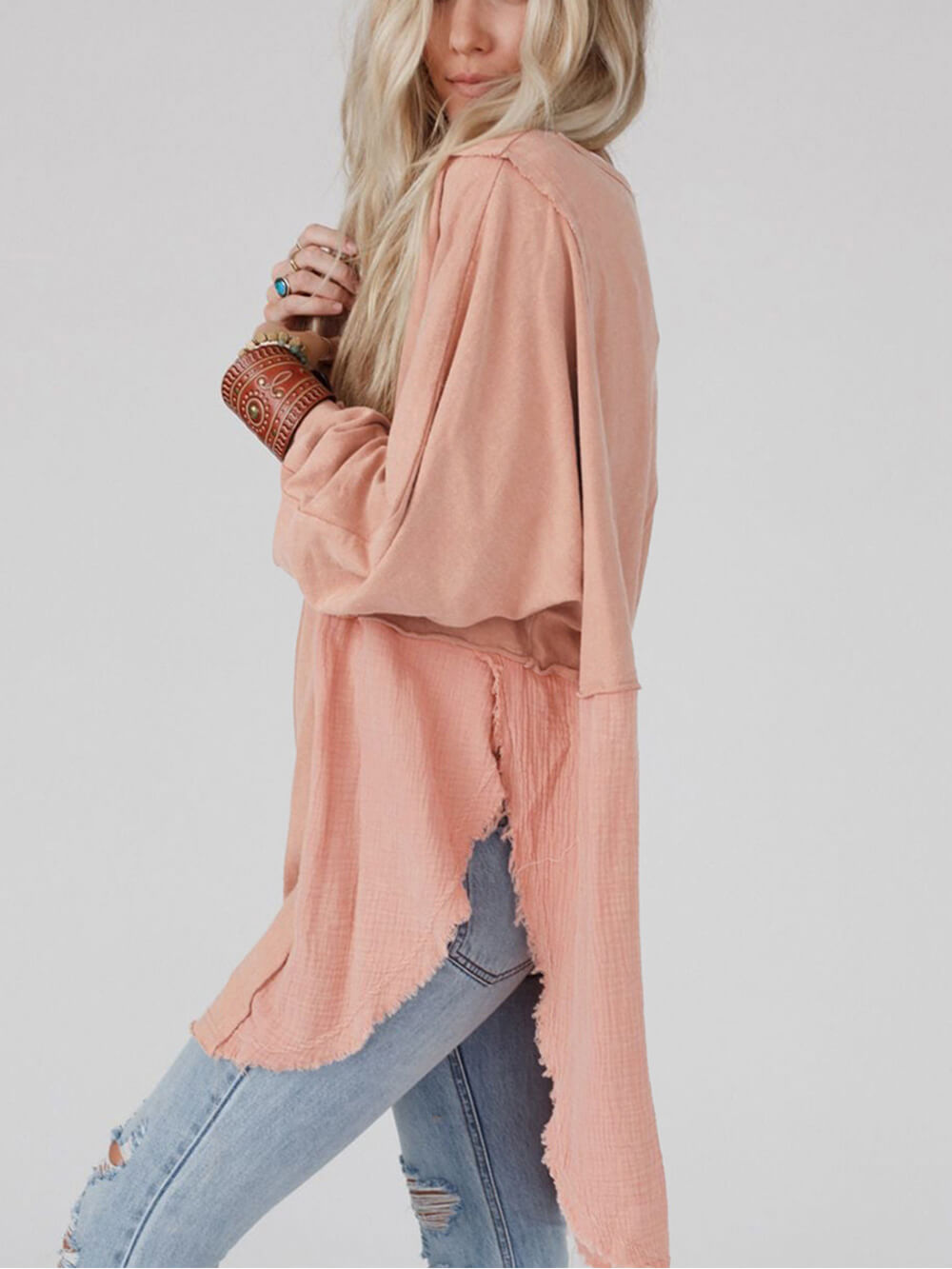Boho-Chic Bluse - Entspannter Schnitt & Natürliches Material
