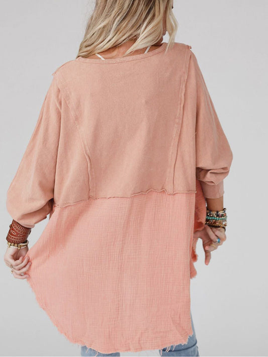 Boho-Chic Bluse - Entspannter Schnitt & Natürliches Material