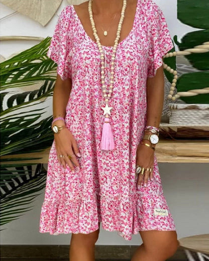 Fiona - Pinkes Casual-Kleid