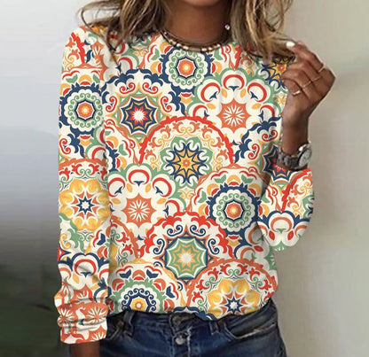 FallStil® - Elegantes Top mit Rundhalsausschnitt