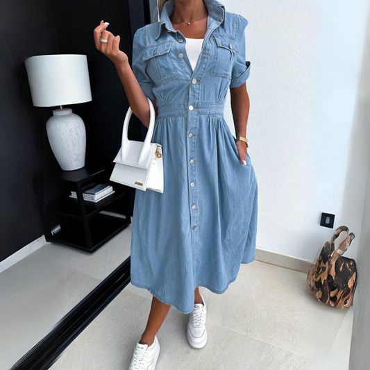 EVIE | Denim-Diva-Modedress