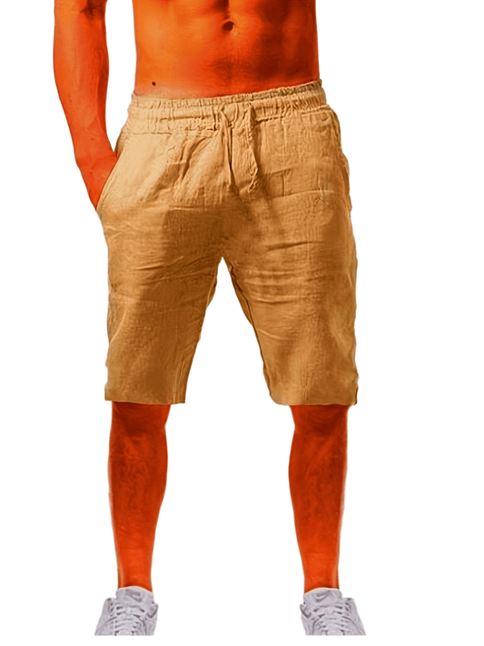 Graue Shorts mit Kordelzug und Taschen - Felix