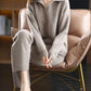 Corene - 2 Stück Set Ladies Oversized Trainingsanzug Polo Kragen Pullover und Hose
