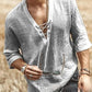 Liam - Boho Black Lace-Up Shirt