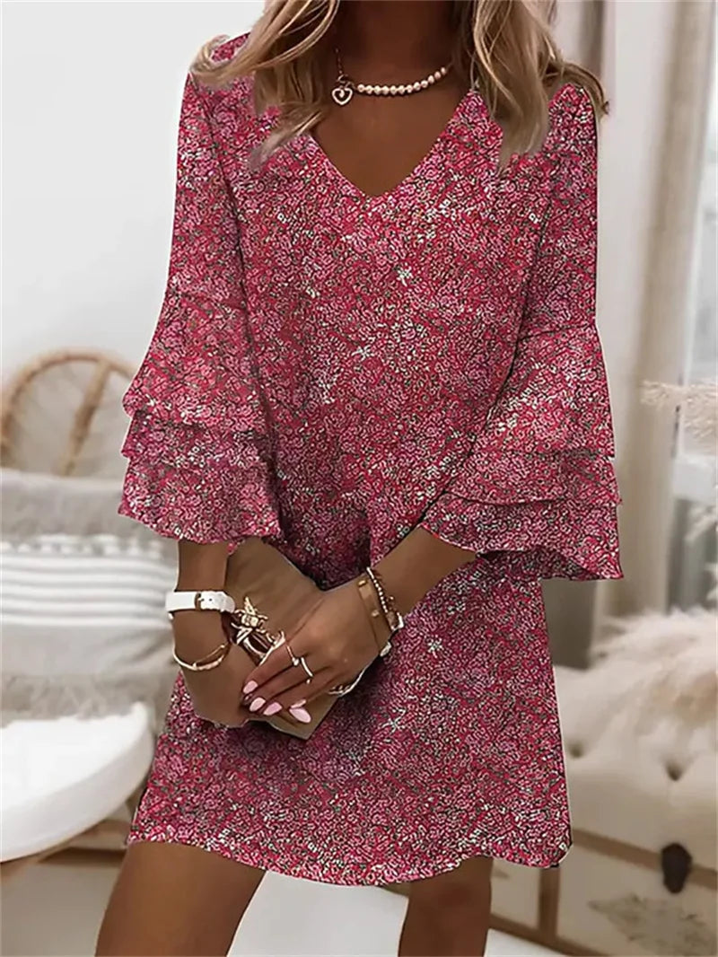 Isabella - Bunte Paisley Minikleid