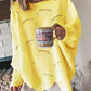 Pullover mit Halsausschnitt und hohlem Design