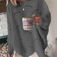 Pullover mit Halsausschnitt und hohlem Design