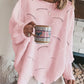 Pullover mit Halsausschnitt und hohlem Design