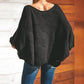 Pullover mit Halsausschnitt und hohlem Design