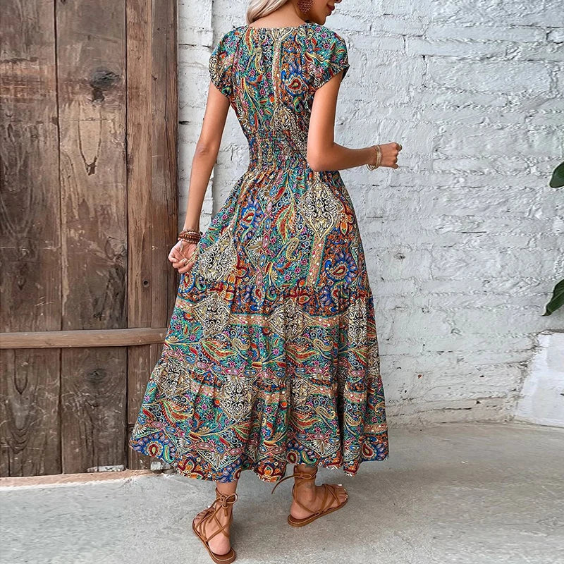 Luna - Bohemian Maxikleid Sommer