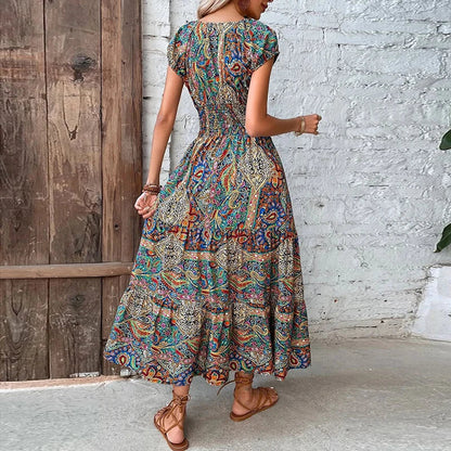 Luna - Bohemian Maxikleid Sommer