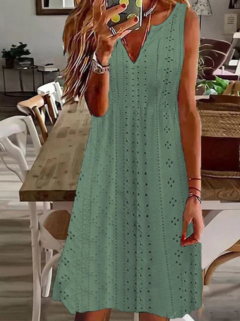 Sophie - Elegantes A-Linien-Kleid in Schwarz