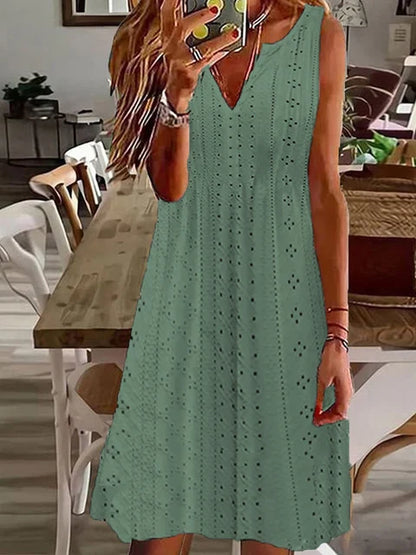 Sophie - Elegantes A-Linien-Kleid in Schwarz